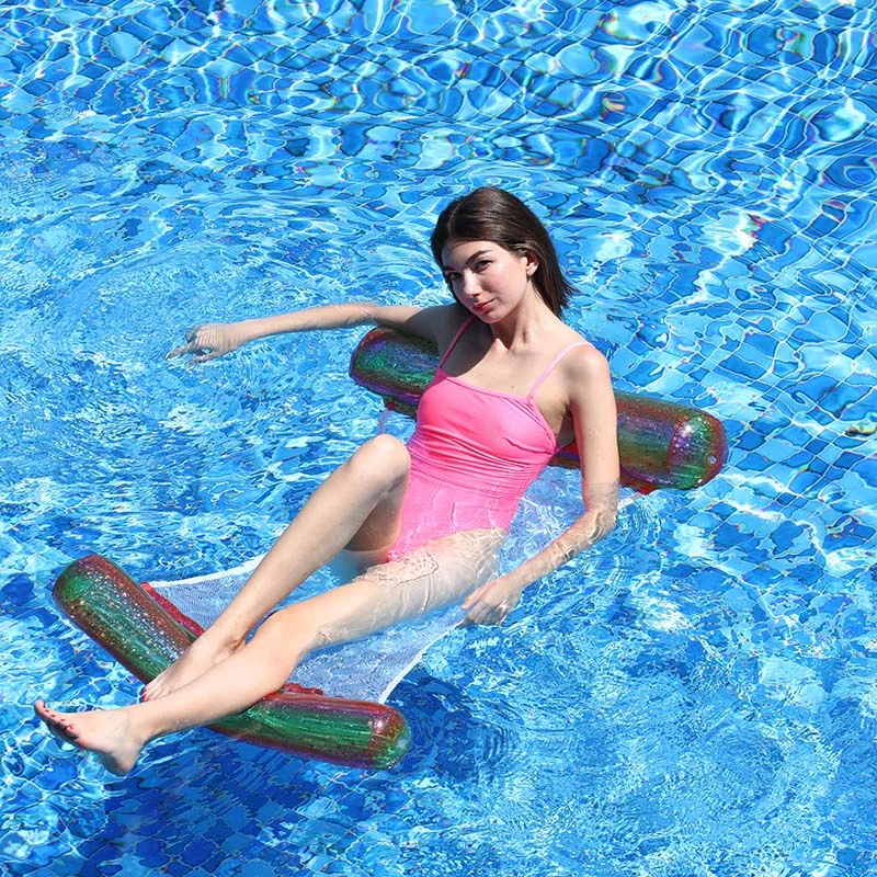 New Design Summer Water Paly Toys Inflatable Colorful Pool Float with Net