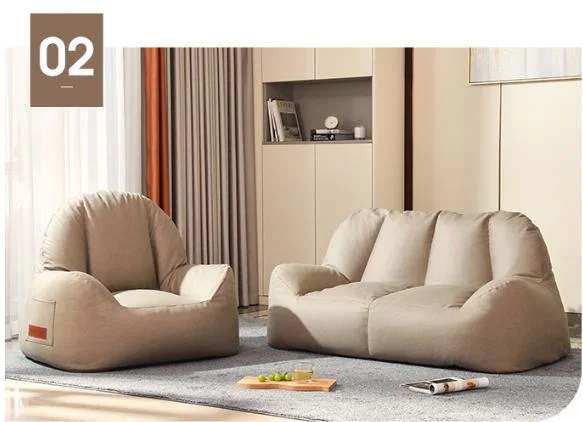Living Room Furniture Chair Air Leather Beanbag Room Single Sofa