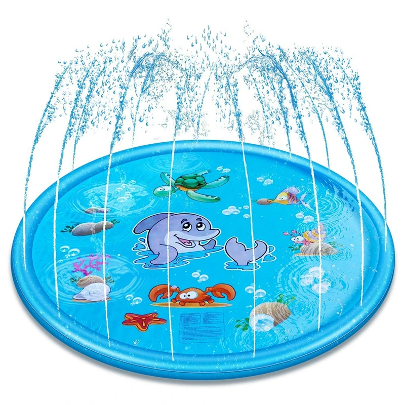 68′′ Large Inflatable Water Play Sprinkler Water Toys Splash Mat