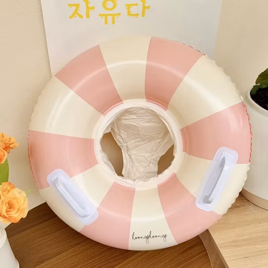 水遊びおもちゃ保護具ピンク NBR フォームフロート横たわって首前腕ボディフロートリング子供用スパプール