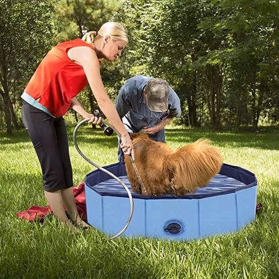 折りたたみ式犬用プール、ペット用バスタブ、折りたたみ式子供用プール