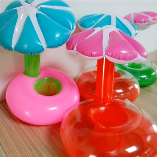 カスタム PVC フラミンゴ プール フロート スタンド、インフレータブル水泳リング